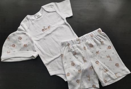 Súprava body+kraťasky+čiapka, 80