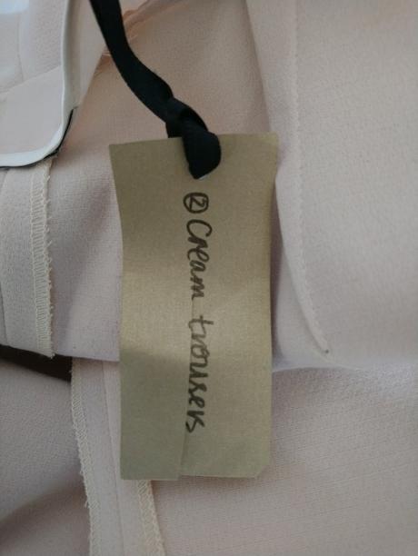 Dámske elegantné krémové nohavice, wallis, xs