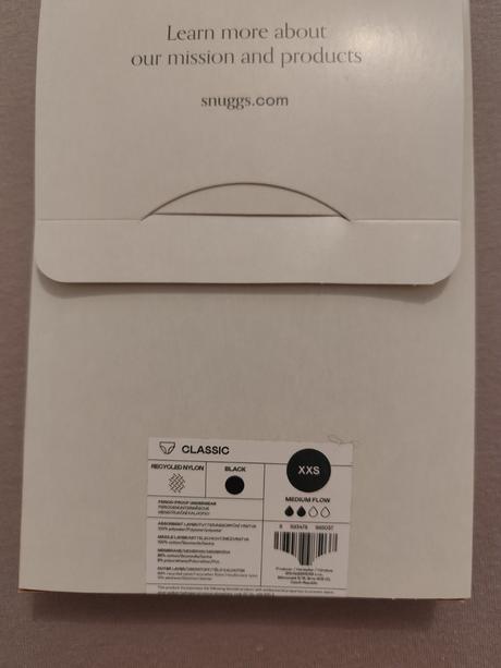 Menštruačné nohavičky snuggs, xs
