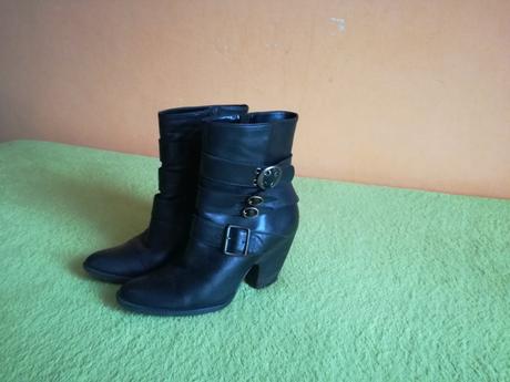 Kožené kotníkové čižmy 38, 38