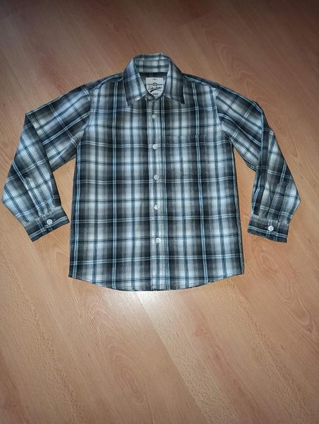 Košeľa káro 122/128, 122