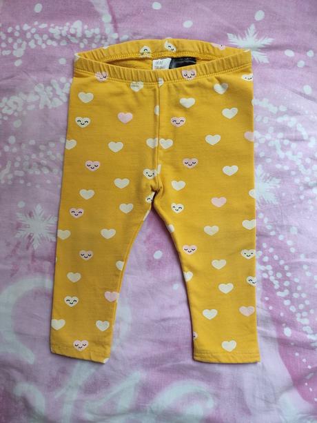 Srdiečkové legíny, h&m,80