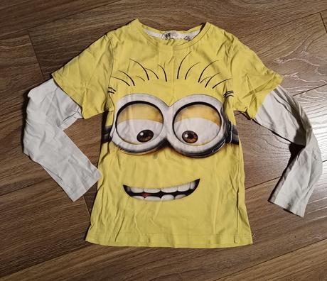Tričko mimoň 122/128, h&m,128