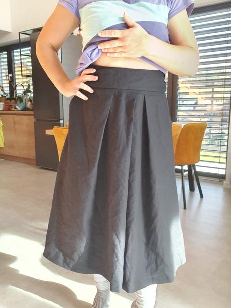 Dlhá teplá sukňa, s