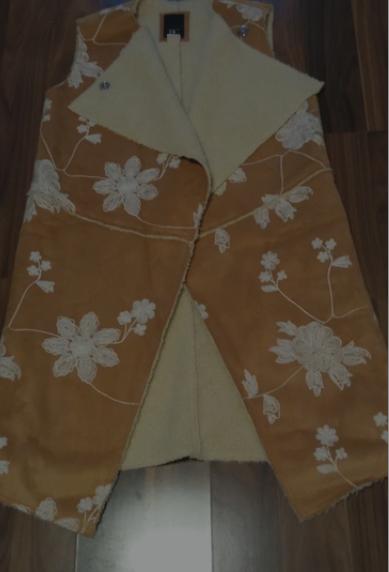 Kožušinová vesta, s