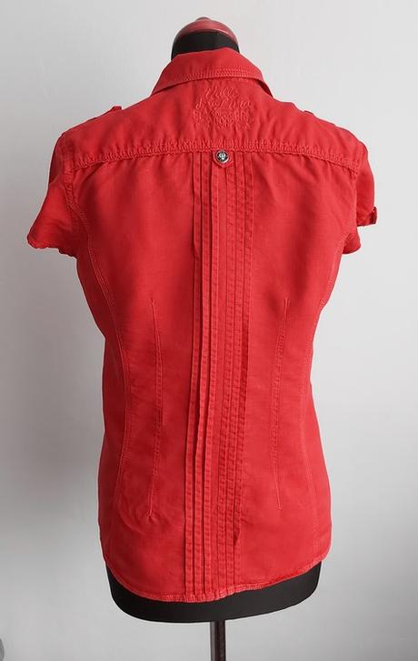 Červená ľanová košeľa, blúzka soccx, soccx,s