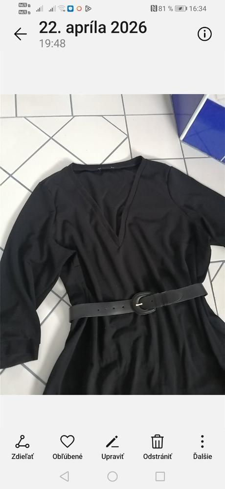 Zaujímavé šaty kombinone s kozenkou, 