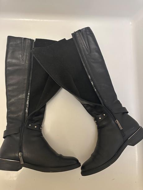 Kožené vysoké čižmy, 38