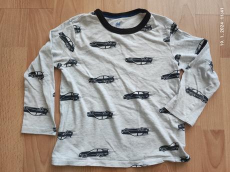 Tričko dlhý rukáv pre chlapca, h&m,110