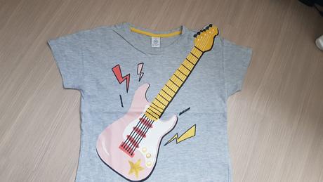 Štýlové tričko s gitarou, lindex,134