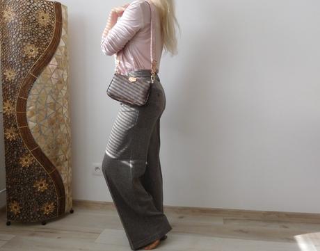 Nohavice pružné zrnitá látka 34, orsay,34