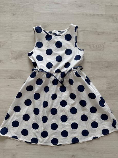 Bodkovane saty bonprix 146, bonprix,146