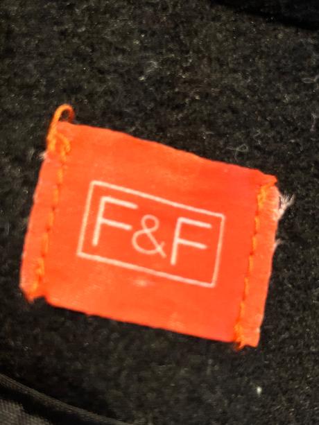 Dievčenský čierny kabát f&f (122), f&f,122