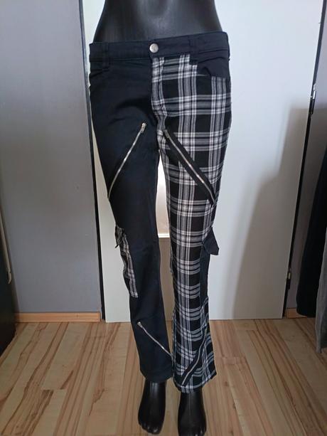 Black pistol punk nohavice, 28