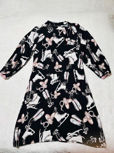 Čierne šaty s opaskom na uviazanie zn. magenta, l / m