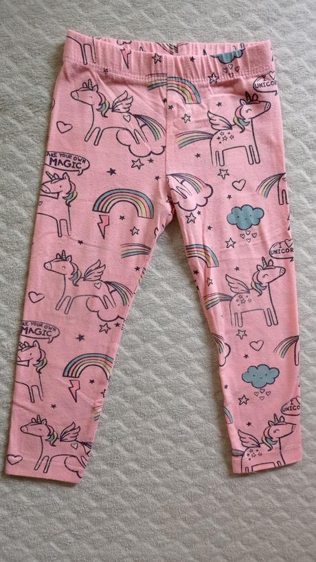 Legíny 2 ks, jednorozce a šedé, 98