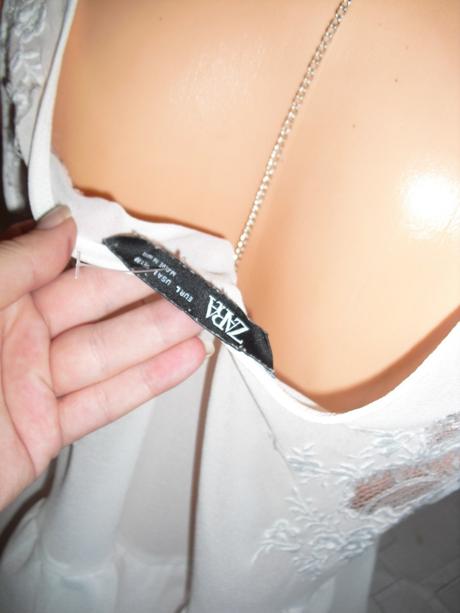 Babydoll svadobna zara bluzocka, zara,l