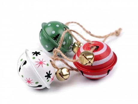 Vianočná kovová rolnička,