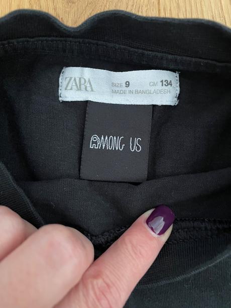 Among us zara tricko natelnik s dlhym rukavom, zara,134