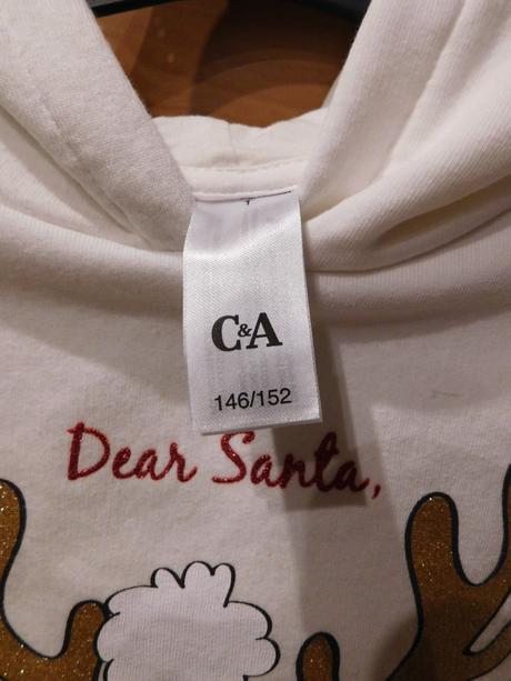 Vianočná mikinka, c&a,146