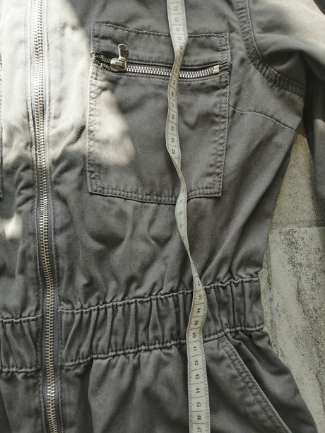 Sivý rifľový overal ham, v36, h&m,36