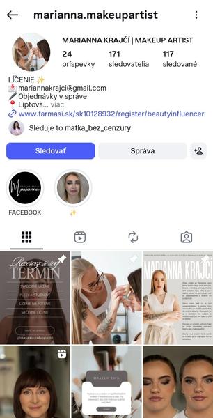 Nespokojnosť s vizážistkou