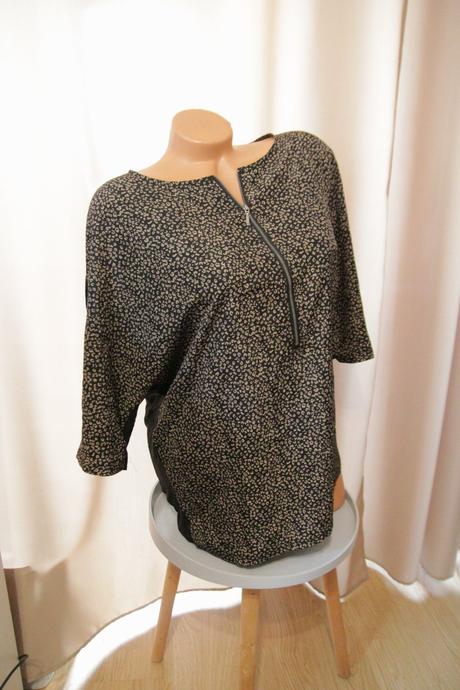 Hnedo čierna leo tunika xl, xl
