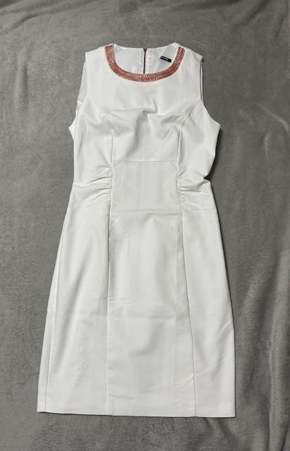 Biele šaty s korálkami zn. orsay, orsay,40