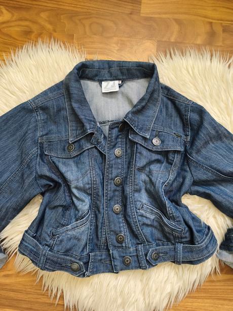 Dámska štýlová kratšia riflova bunda výpredaj, m