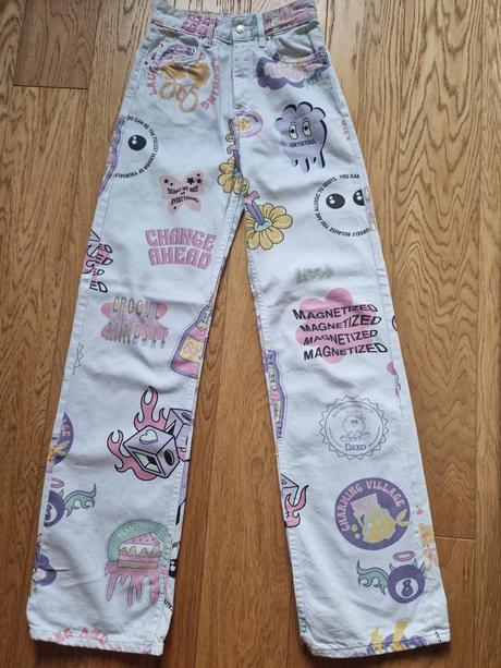 Dievčenské rifle, bershka,32