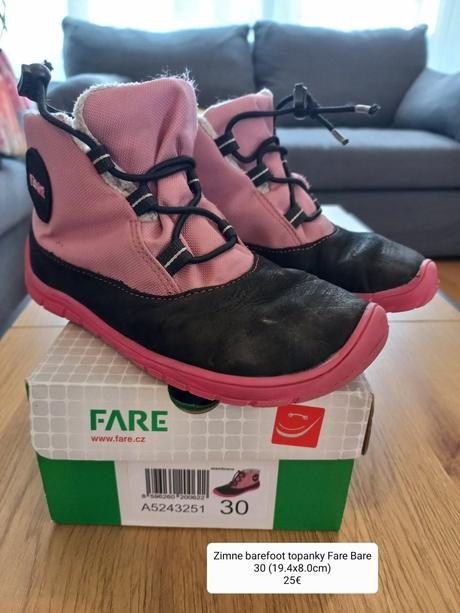 Zimne barefoot topanky fare bare, 30, fare,30