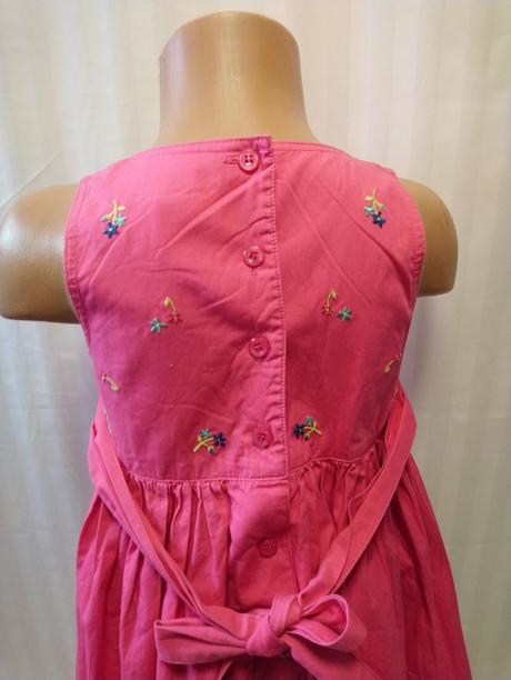 Dievčenské sýto ružové šaty s motívom, next, next,116