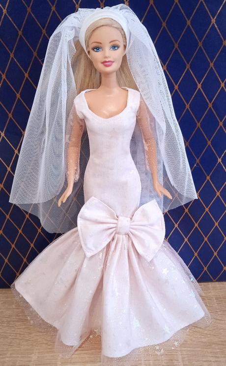 Svadobné šaty pre barbie, 