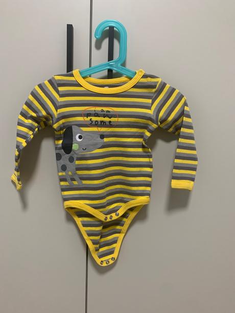 2ks detské body s dlhým rukávom, 80