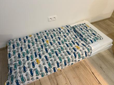 Detská nízka postieľka 160x70 s kokosovým matracom, šírka (cm): 70,dĺžka (cm): 160