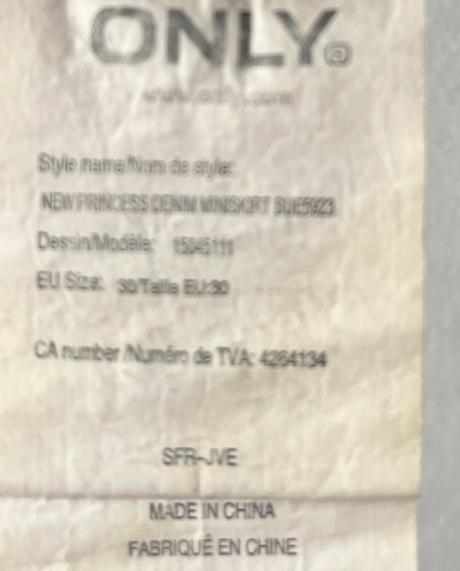 Only riflová sukňa vel.m-l, only,m