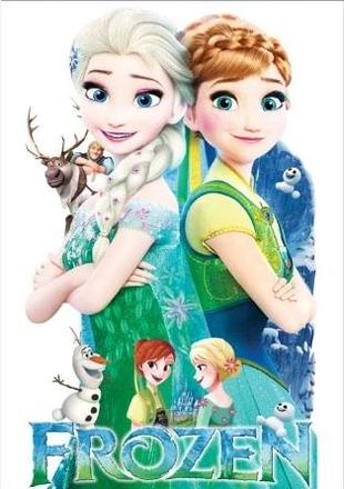 Nalepka frozen  poštovne neplatis, 