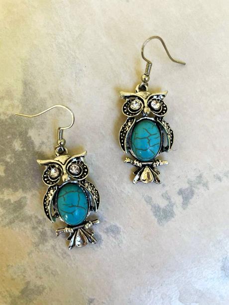 Etno náušnice s tyrkenitom,