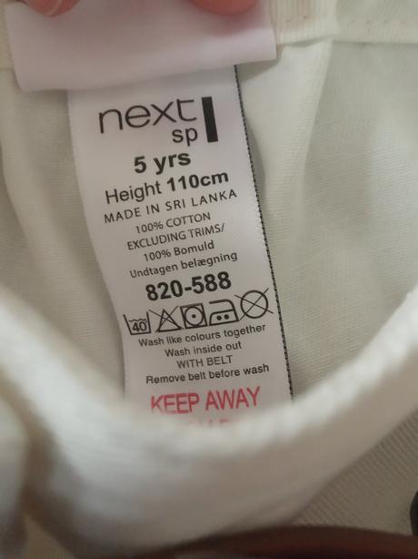 Set pre dievčatko riflová košieľka + 2ks kraťasy, next,110