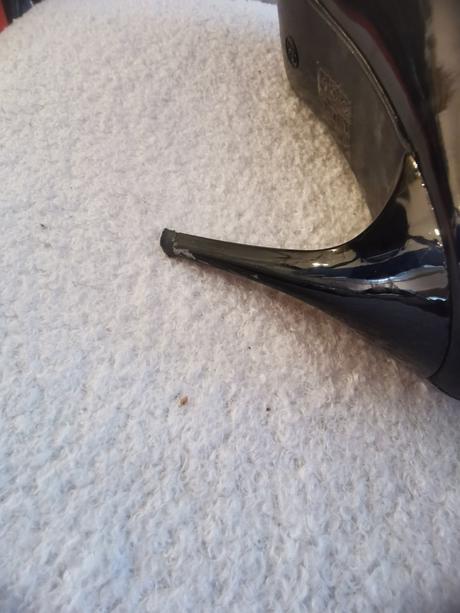 Lodičky lesklé čierne, 37