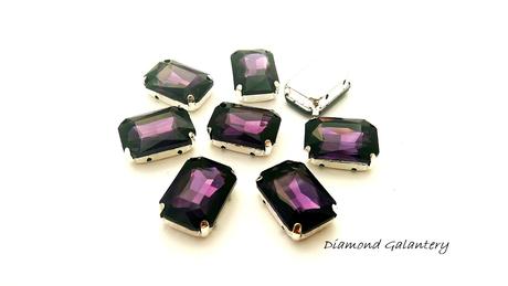 Našívacia aplikácia s lôžkom - 13 x 18 mm rôzne fa, 