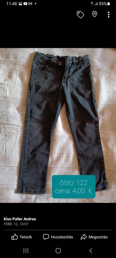 Chlapčenské nohavice, 122