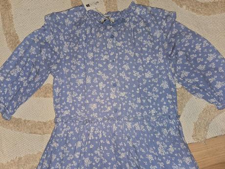 Krásne modré šatky 140, c&a,140