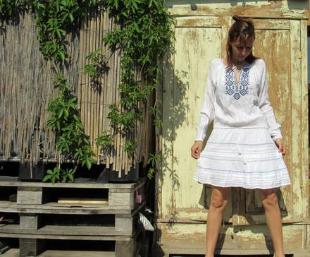 Bavlnené šatičky s výšivkou, m