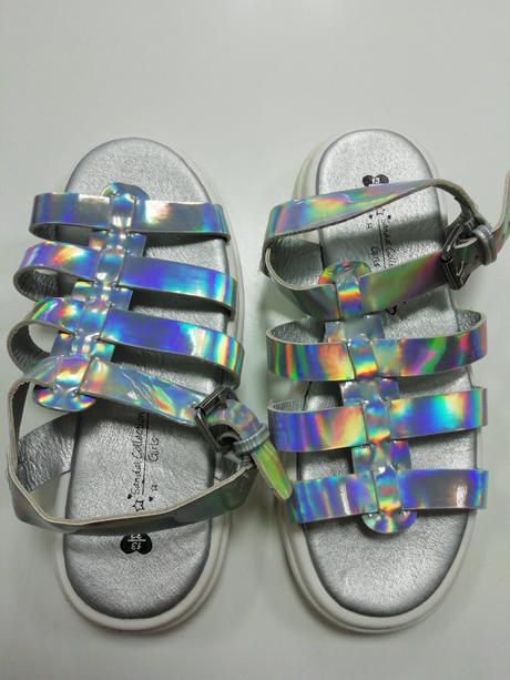 Metalické letné sandálky, george,32