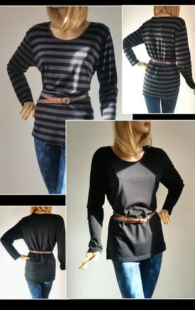 Virtuelle - merino tričká s dlhým rukávom, l