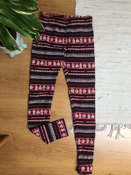 Detské vianočné leginy/ perníčkové leginy, reserved,164