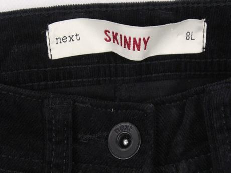 Na vysokú skinny menčestr. nohavice next veľ. 36 l, next,36