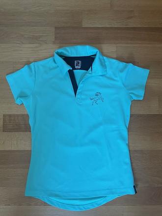 Jazdecké tričko_tyrkysovo modré, 158