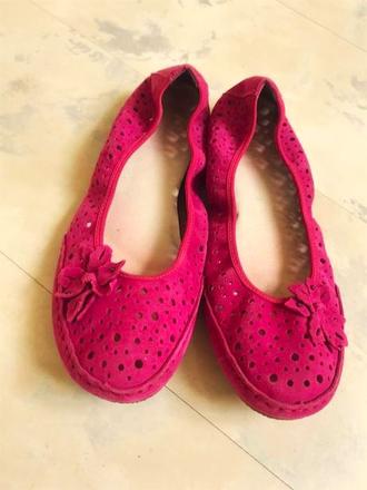 Kožené semišové balerínky, rieker,38